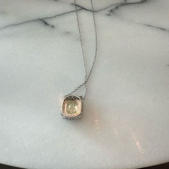 Savvy Cie NWOT Lab Created Canary and CZ
Luxury Pendant - Picture 5 of 6